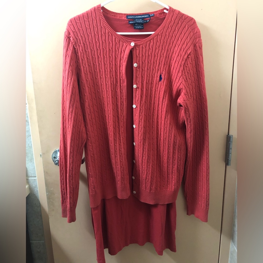 Ralph Lauren Sport Vtg T-Shirt Dress and Sweater